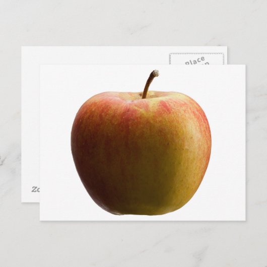 Meerkleurige appel. briefkaart (Voorkant / Achterkant)