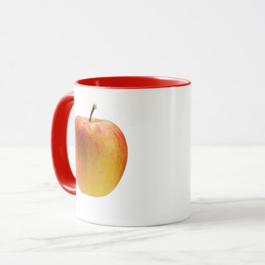 Meerkleurige appel mok (Voorkant links)