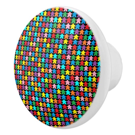 Meerkleurige appels keramische knop (Rechts)