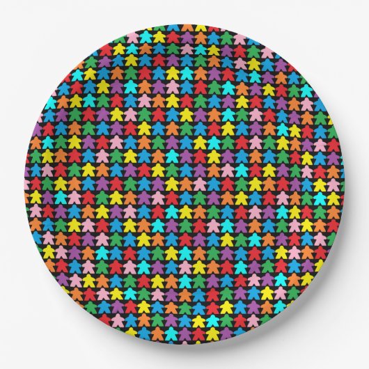 Meerkleurige appels papieren bordje (Voorkant)