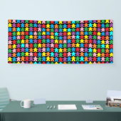 Meerkleurige appels spandoek (Beurs)