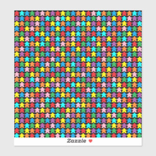 Meerkleurige appels sticker