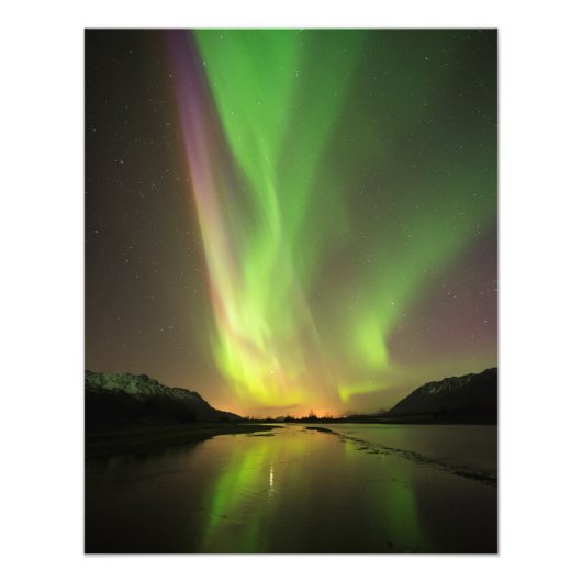 Meerkleurige Aurora Foto Afdruk (Voorkant)