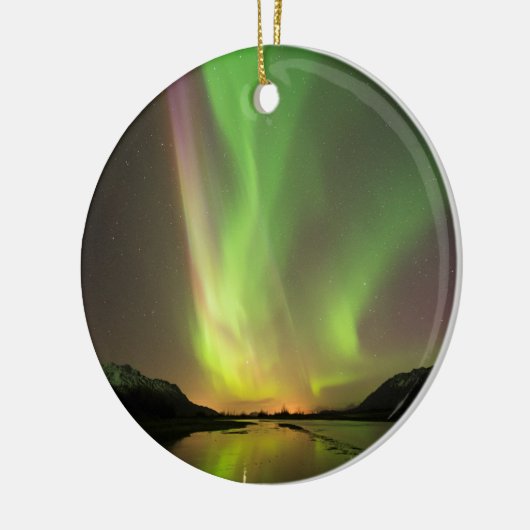 Meerkleurige Aurora Keramisch Ornament (Links)