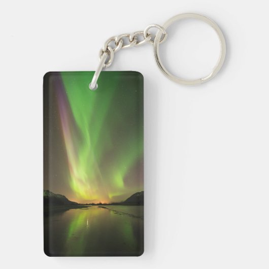 Meerkleurige Aurora Sleutelhanger (achterkant)
