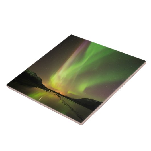 Meerkleurige Aurora Tegeltje (Zijkant)