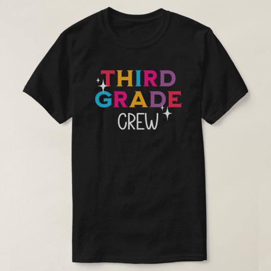 Meerkleurige bemanning van de derde graad t-shirt (Design voorkant)