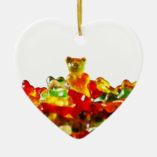 Meerkleurige Beren Keramisch Ornament (Voorkant)