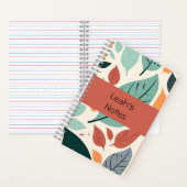 Meerkleurige bladeren Gepersonaliseerd - spiraalvo Notitieboek (Binnen)