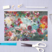 Meerkleurige Blauwgroen gemengde Florentijnse weef Tissuepapier (Craft)