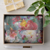 Meerkleurige Blauwgroen gemengde Florentijnse weef Tissuepapier (Geschenk)