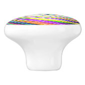 Meerkleurige bliksem deurknop keramische knop (Zijkant)