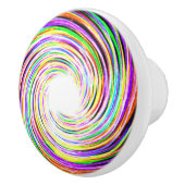 Meerkleurige bliksem deurknop keramische knop (Rechts)