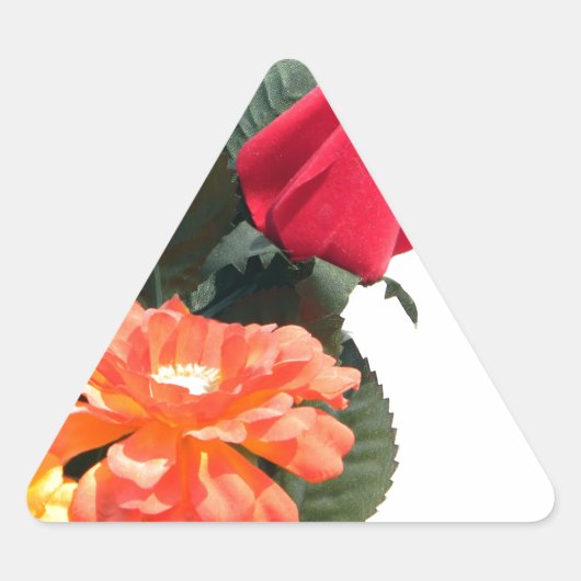 Meerkleurige bloemen sticker (Voorkant)