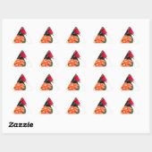 Meerkleurige bloemen sticker (Vel)