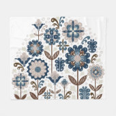 Meerkleurige boeketten: Hand getrokken Fleece Deken (Voorkant (Horizontaal))