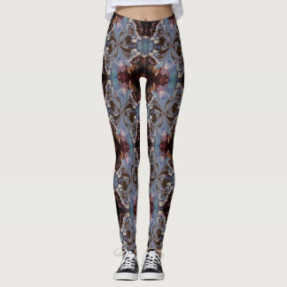 Meerkleurige Boho Fractal Art Pattern-Leggings Leggings
