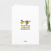 Meerkleurige bomen feestdagen kaart (Achterkant)