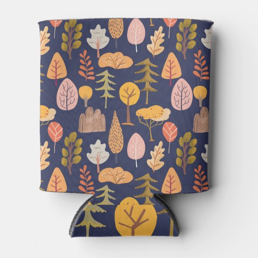 Meerkleurige Bomen: Midden herfst  Blikjeskoeler (Voorkant)