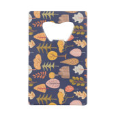 Meerkleurige Bomen: Midden herfst  Creditkaart Flessenopener (Achterkant)