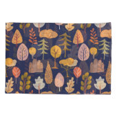 Meerkleurige Bomen: Midden herfst Kussensloop (Achterkant)