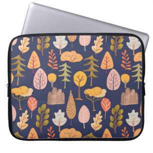 Meerkleurige Bomen: Midden herfst  Laptop Sleeve