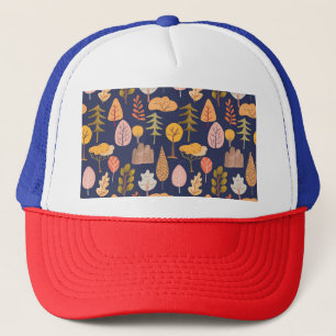 Meerkleurige Bomen: Midden herfst Trucker Pet