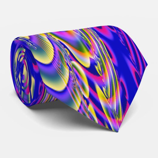 Meerkleurige brander stropdas (Opgerold)