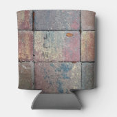 Meerkleurige brick met Initialen Blikjeskoeler (Achterkant)