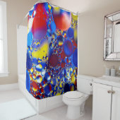 Meerkleurige bubbels douchegordijn (In situ)