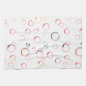 meerkleurige bubbels theedoek (Horizontaal)