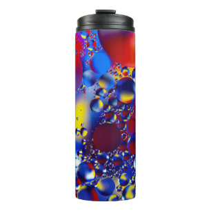 Meerkleurige bubbels thermosbeker