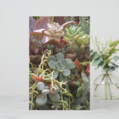 Meerkleurige Cactussen Briefpapier (Staand voorkant)