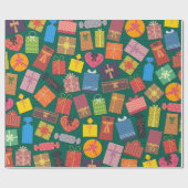 Meerkleurige Cadeaus Cadeaupapier (Vlak)