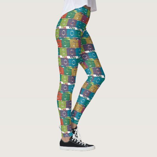 Meerkleurige camera's leggings (Rechts)