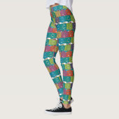 Meerkleurige camera's leggings (Links)
