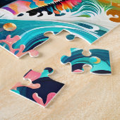 Meerkleurige Cat 759 Watergolf Legpuzzel (Zijkant)