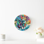 Meerkleurige Cat 759 Watergolf Ronde Klok (Huis)