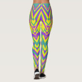 Meerkleurige Chavron "Ratti_Creative_Arts" Legging (Achterkant)