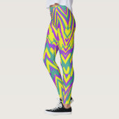 Meerkleurige Chavron "Ratti_Creative_Arts" Legging (Links)