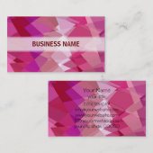 Meerkleurige Chevron Cubism Pattern Visitekaartje (Voorkant / Achterkant)