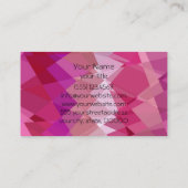 Meerkleurige Chevron Cubism Pattern Visitekaartje (Achterkant)