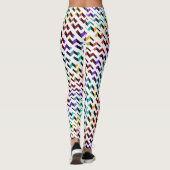 Meerkleurige Chevron Leggings (Achterkant)