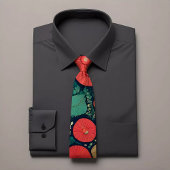 Meerkleurige cirkelpatroon Stropdas