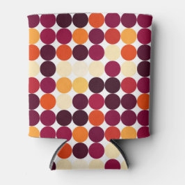 Meerkleurige cirkels blikjeskoeler