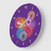 Meerkleurige cirkels grote klok (Hoek)