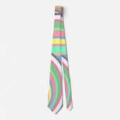 Meerkleurige cirkels - Happy Vibes Stropdas (Voorkant)