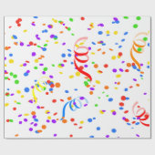 Meerkleurige Confetti Cadeaupapier (Vlak)