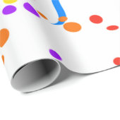 Meerkleurige Confetti Cadeaupapier (Rol Hoek)