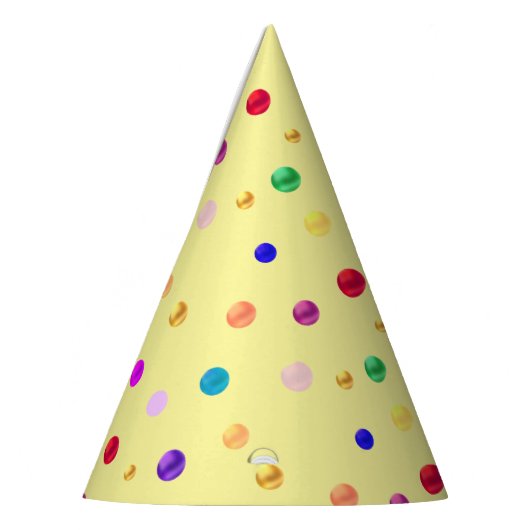 Meerkleurige Confetti Feesthoedjes (Links)